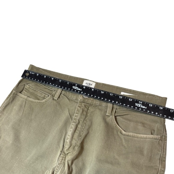 Flint and Tinder Straight Fit Chinos Khakis Olive Green Mens Size 32x29 - Picture 4 of 8